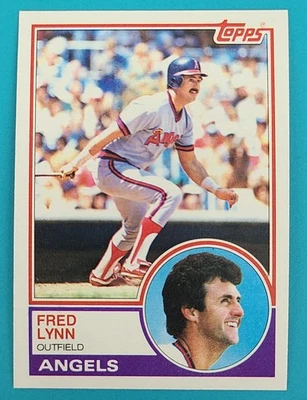 1983 Topps   #520 Fred Lynn  California Angels Baseball Card U2 - Image 1 of 2