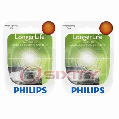 2 pc Philips Stepwell Light Bulbs for Nissan Armada Maxima Pathfinder tq - Image 1 of 4
