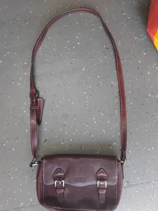 Osprey London - Brown Leather - Crossbody Pouch Bag - Floral Interier - Picture 1 of 6
