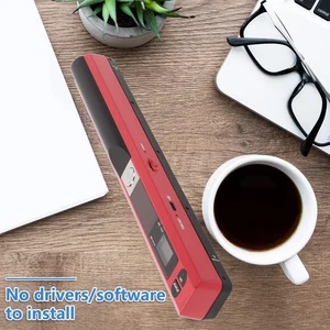 (Red)A4 Document Scanner 900 DPI Handheld Image Scanner For Home A ZC - Picture 1 of 24