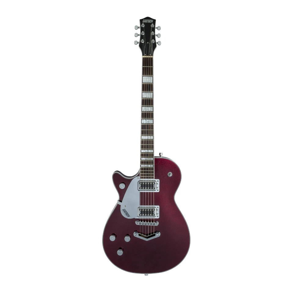 Guitarra eléctrica Gretsch G5220LH Dark Cherry metálica para zurdos corte único Foto 1 de 4
