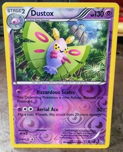 2012 RARE POKEMON BW REVERSE HOLO FOIL CARD 47/124 DUSTOX 130 HP DRAGONS EXALTED - Bild 1 von 4