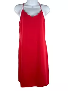 J. Abito Crew Rosso Arancione Senza Maniche Smerlato Racerback 4 Nuovo con etichette - Foto 1 di 12
