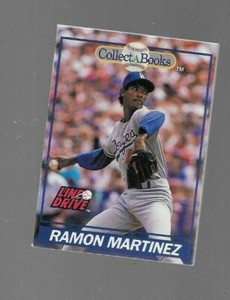1991 Line Drive Collect-A-Books  Baseball Card #18 RAMON MARTINEZ   Mint