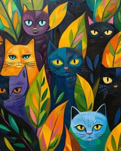 Diversas obras maestras maullido 8x10 impresiones de arte para gatos bellas artes felinas 21700887 - Imagen 1 de 1