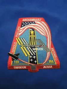 NASA Space Mission STS-119 ISS Assemblaggio Volo 15A Discovery Ferro su Patch - Foto 1 di 3