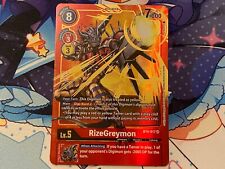 RizeGreymon Alternate Art - BT4-017 - NM - Digimon TCG