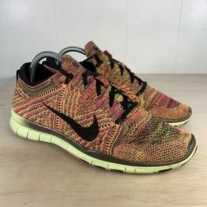 Nike Free TR Flyknit Women Shoes Size 9 Multicolor Running Athletic Sneakers - Picture 1 of 7
