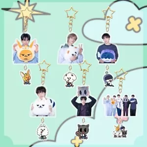 Kpop TXT Cartoon Cute Acrylic Keychain Keyring HHM NYA RING BAMGEUT - Picture 1 of 8