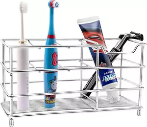 Toothbrush Holders, 7 Slots Electric Toothbrush Holder Wall Mounted Stainless St - Picture 1 of 7
