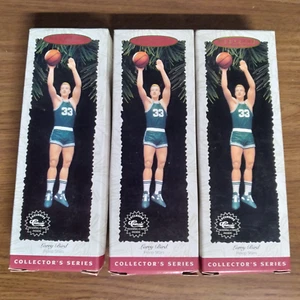 3 Larry Bird Hallmark Keepsake Ornaments 1996 Basketball Collector Series NIB - Picture 1 of 9
