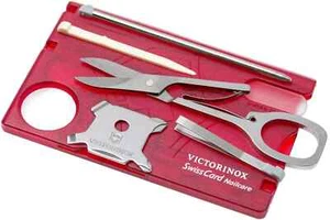 Victorinox SwissCard Nail Care, Translucent Red 0.7240.T - Picture 1 of 4