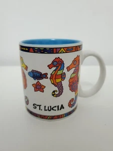 St Lucia Sea Horse Coffee Mugs - Picture 1 of 8