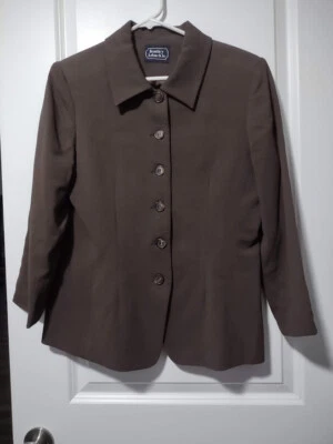 BENTLEY ARBUCKLE Dark Brown Blazer Womens Size SMALL chest 16"  Length 26 inch - Image 1 of 4
