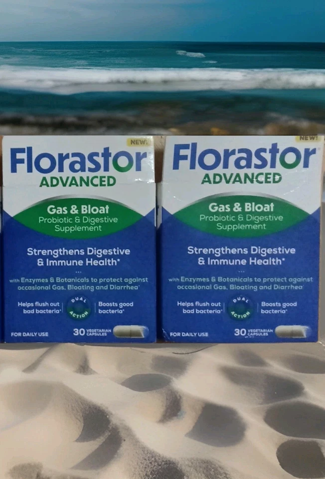 Florastor Advanced Gas & Bloat Relieve Supplement 30 Cap E 11/25