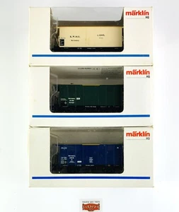 JM517 - MARKLIN H0 48280/48851/48852 - LOTE 3 VAGONES CERRADOS "WÜRTTEMBERG" - Imagen 1 de 5