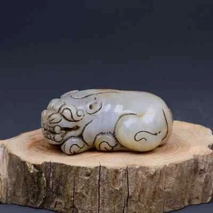 Hetian jade Pixiu pendant from the Qing Dynasty和田玉，貔貅。108G - Picture 1 of 10