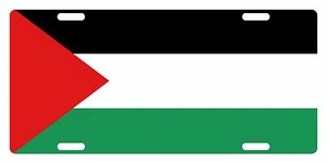 PALESTINE Flag Custom License Plate NATIONAL Emblem ORIGINAL Version  - Picture 1 of 1