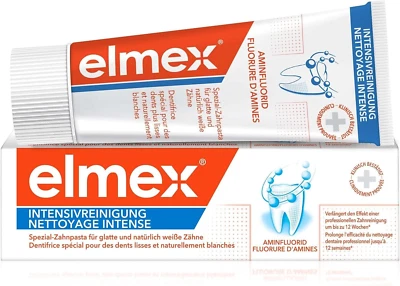 Elmex Zahnpasta Intensivreinigung 50 Ml – Speziell Für Glatte Und Natürlich Weiß