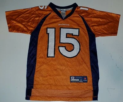 Camiseta Tim Tebow #15 Denver Broncos Reebok NFL Juvenil Mediana (10-12) NFL Naranja Foto 1 de 4