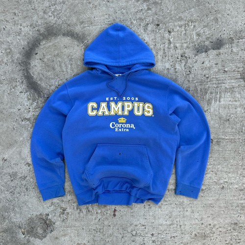 SUPREME Felpa con cappuccio vintage Campus Corona extra large logo scherzo stile umorismo USA Y2K 00s