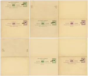 LABUAN QV REPLY PAID STATIONERY CARDS 1c + 1c + 3c + 3c SPECIMEN OVERPRINTS - Picture 1 of 5