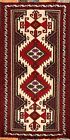 Ivory Balouch Afghan Tribal Geometric Hand-Knotted Area Rug Oriental Carpet 3X6
