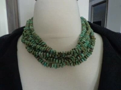 Silpada Sterling Silver 6 strand Howlite Necklace Cascading Wave Pendant N1535 - Image 1 of 4