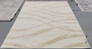 CREAM / CHAMPAGNE 6' X 9' Back Stain Rug, Reduced Price 1172722582 ADR125W-6 - Picture 1 of 4