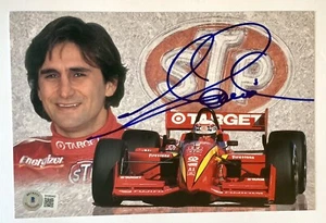 Alex Zanardi signiertes Foto Promo Karte Indy Auto Ziel Rennen Beckett - Bild 1 von 11
