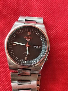 Rare SEIKO 5 6319-6010 21 jewels 37mm Automatic Mens Watch _3680 - Picture 1 of 12