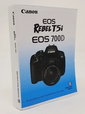 Canon Rebel T5i EOS 700D Instruction Owners Manual Book NEW - Image 1 of 2