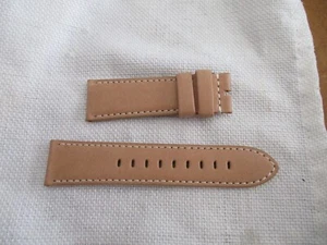 ECHT LEDER SHINOLA USA Uhrenarmband Uhrenarmband Strap 24mm natürlicher Kontrast - Bild 1 von 3