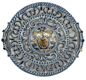 17th Century Faenza Italy Ceramic Basket Swedish Priest BENEDICT MAGNI 1604-1675 - Picture 1 of 10