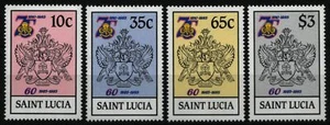 Santa Lucia 1985 - Michel n. 728-731 ** - MNH - Scout / Scout - Foto 1 di 1