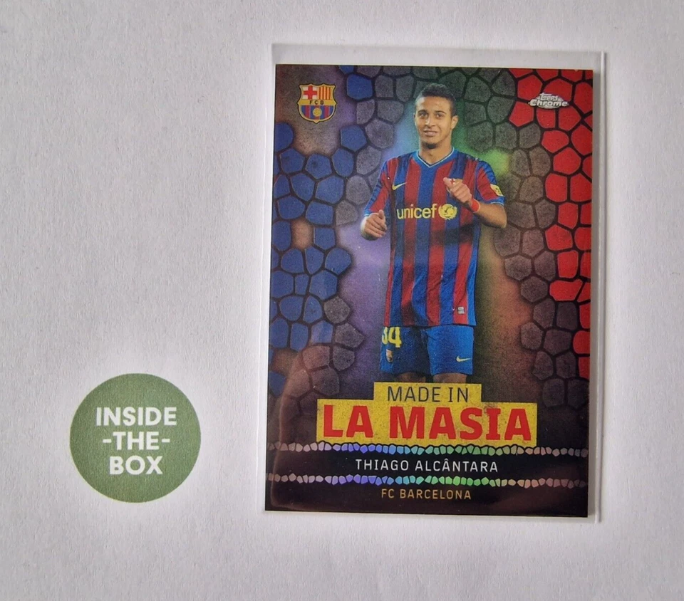 Thiago Alcantara Topps Barcelona Chrome 2022-23 Made in La Masia - Bild 1 von 1