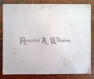 1891 Program for Shakespeare recital by Hannibal A. Williams - Picture 1 of 3