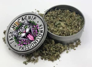 SUPER starke KATZENMINZE mit Passionsblume 1,25 oz Behälter ~ Katzen Kätzchen Premium - Bild 1 von 4