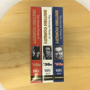 Golden Years of British Comedy VHS Tapes 40s 50s 60s NEW Old Stock 3 Tape Set  - Picture 1 of 9