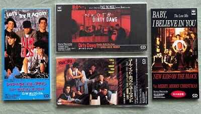All PROMO! New Kids On The Block 4 x JAPAN snap pack 3 INCH CD SINGLE more liste - Image 1 of 2