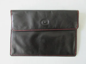 FR Black Leather Clutch - Picture 1 of 4