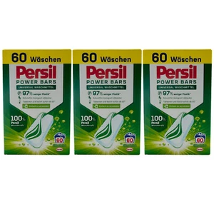Persil Power Bars 3 x 60 Pezzo Universale Detersivo - Da 20° Efficace - 60 Wl - Foto 1 di 1