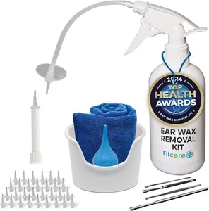 Ear Wax Removal Tool by Tilcare - Ear Irrigation Flushing System for Adults &... - Picture 1 of 11