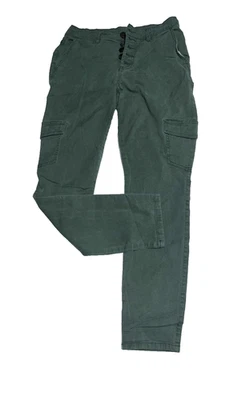 Cabi Jeans Women’s Olive Green Button Fly Skinny Cargo Pants Style 5872 Size-10 - Image 1 of 4