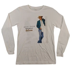 Camisa Dwight Yoakam Para Hombre Mediana Blanca Manga Larga Hillbilly De Lujo Música Country - Imagen 1 de 13