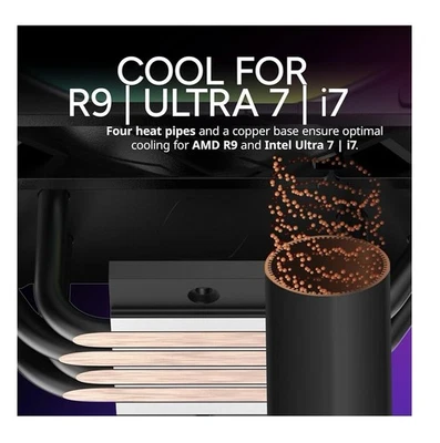 Cooler Master Hyper 212 Pro aRGB CPU Air Cooler, SickleFlow Edge 120 PWM Fan - Image 1 of 3