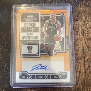 2023-24 Contenders Optic Dariq Whitehead Orange Auto /25 - Bild 1 von 2