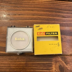KODAK SERIES 6 Lens skylight Filter Filter New Old Stock W/ Box & Case - Picture 1 of 3