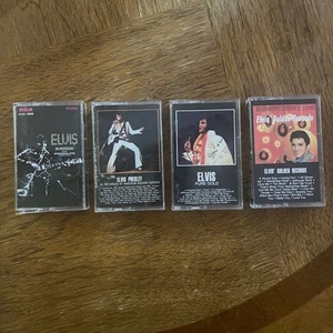 Vintage Elvis Presley Audio Cassette Tape Lot - 4 Tapes - Picture 1 of 3