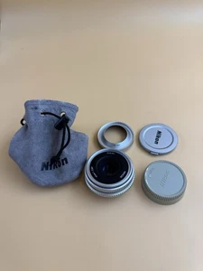 NIKON NIKKOR 45mm f2.8P Ai-S LENS w/CAPS, HOOD, FILTER & CASE - EXC - Picture 1 of 9